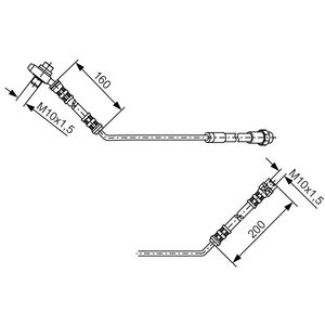Bosch Brake Hose Rear Left 1987476054
