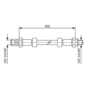 Bosch Brake Hose Front 1987476146