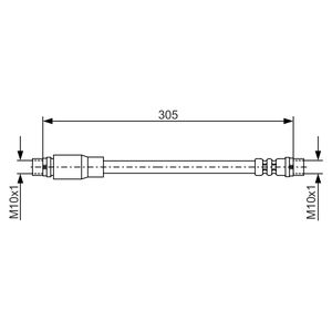Bosch Brake Hose Front 1987476171