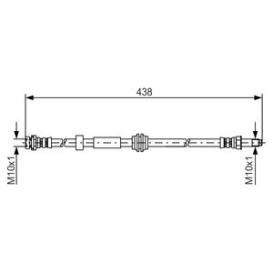 Bosch Brake Hose Front 1987476181