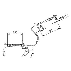Bosch Brake Hose Rear Left 1987476199
