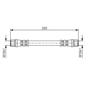 Bosch Brake Hose Rear 1987476203