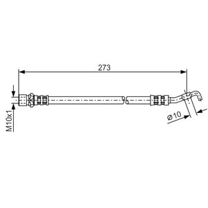 Bosch Brake Hose Rear 1987476212