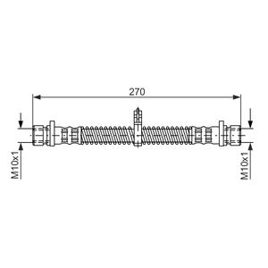 Bosch Brake Hose Rear 1987476349