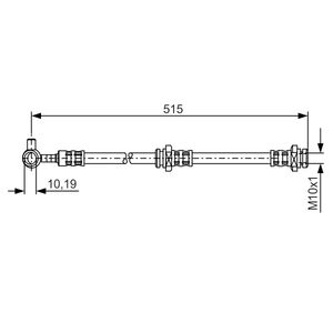 Bosch Brake Hose Front Right 1987476376