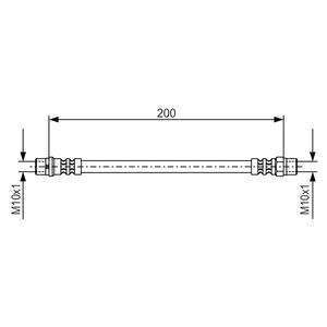 Bosch Brake Hose 1987476403