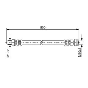 Bosch Brake Hose Front 1987476453