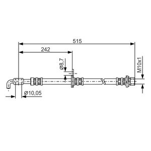 Bosch Brake Hose Front Right 1987476780