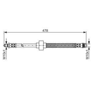 Bosch Brake Hose Front 1987476868