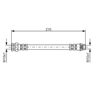 Bosch Brake Hose Rear 1987476913