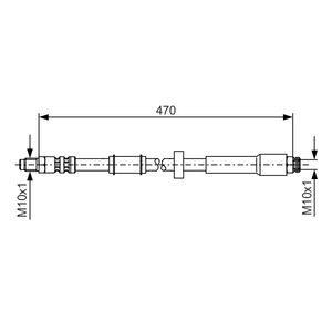 Bosch Brake Hose 1987481004