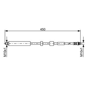 Bosch Brake Hose Front 1987481051