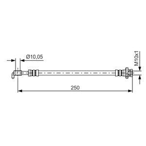 Bosch Brake Hose 1987481434