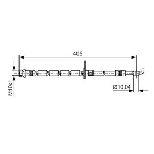 Bosch Brake Hose Front Right 1987481524