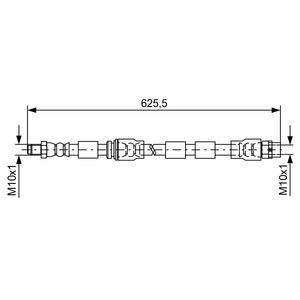 Bosch Brake Hose Front 1987481589