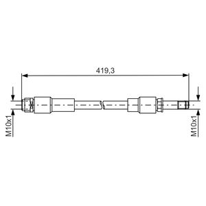 Bosch Brake Hose Rear 1987481674