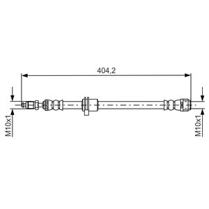 Bosch Brake Hose Front 1987481679