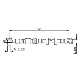 Bosch Brake Hose Front 1987481694