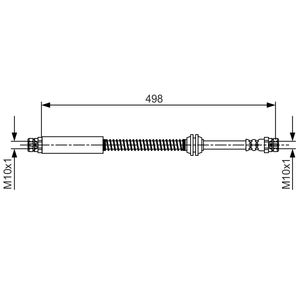 Bosch Brake Hose Rear 1987481711