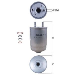 Mahle Fuel Filter KL752/5D
