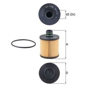 Mahle Oil Filter OX779D