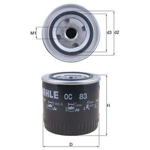 Mahle Oil Filter OC83