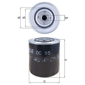 Mahle Oil Filter OC15