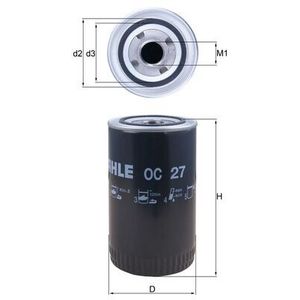 Mahle Oil Filter OC27