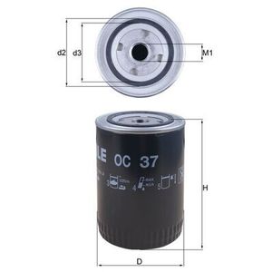 Mahle Oil Filter OC37