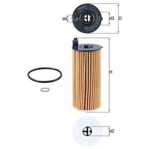 Mahle Oil Filter OX813/2D