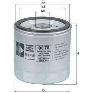 Mahle Oil Filter OC78