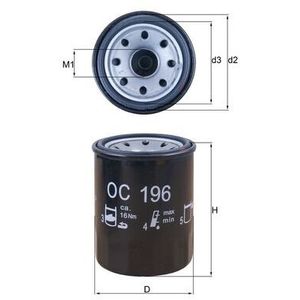 Mahle Oil Filter OC196