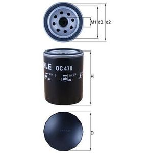 Mahle Oil Filter OC478