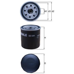 Mahle Oil Filter OC534