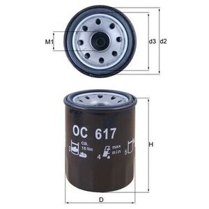 Mahle Oil Filter OC617