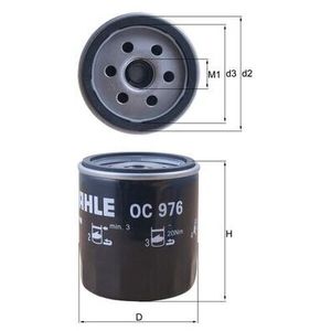 Mahle Oil Filter OC976