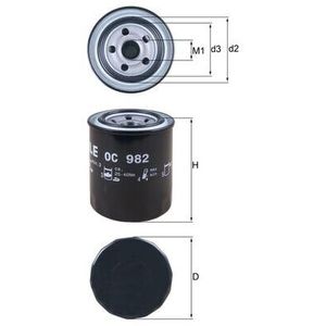 Mahle Oil Filter OC982