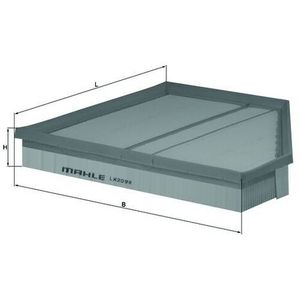 Mahle Air Filter Right LX2098