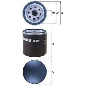 Mahle Oil Filter OC1051