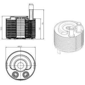 NRF Oil Cooler 31819