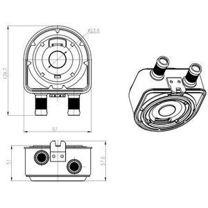 NRF Oil Cooler 31836