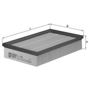 Mahle Air Filter LX1596