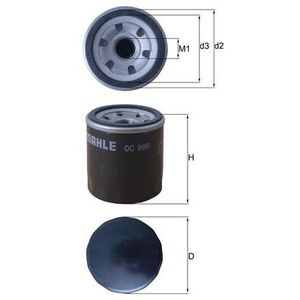 Mahle Oil Filter OC996