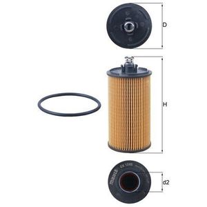Mahle Oil Filter OX1245D