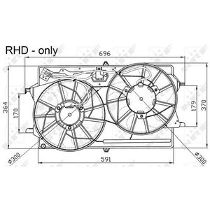 NRF Radiator Fan 47033