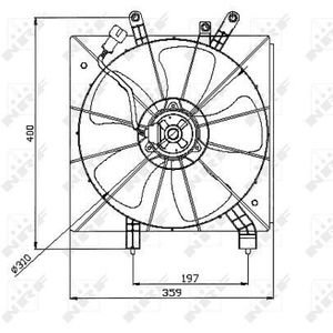 NRF Radiator Fan 47043
