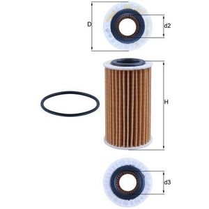 Mahle Oil Filter OX1267D