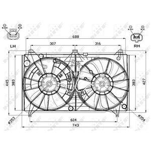 NRF Radiator Fan 47567