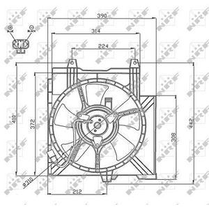 NRF Radiator Fan 47742