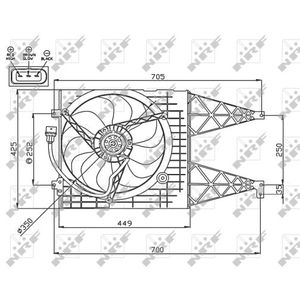 NRF Radiator Fan 47744